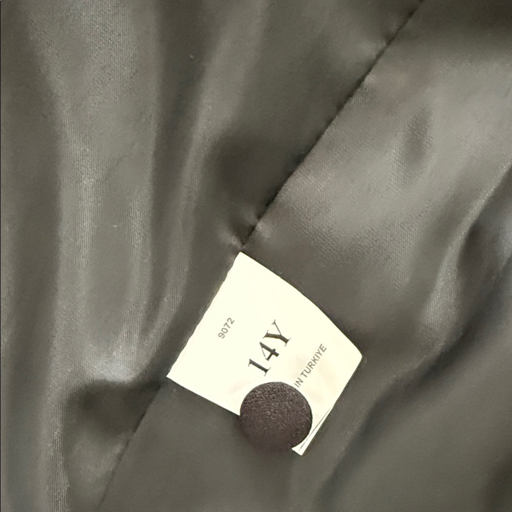 Kids White Blazer with Black Trim - Picture 7 of 8